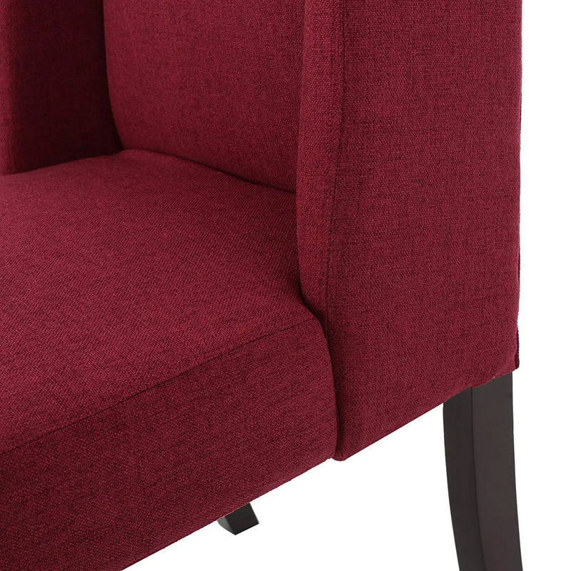 Rove Fabric Dining Chair (Set of 2), Deep Red 