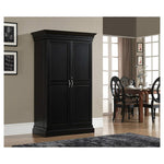 Mango Wood Peetz Royal Stylish Bar Cabinet with Wine Glass Storage for Living Room | Chestnut Finish 