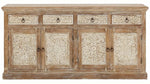 APRODZ Wood Paulista Sideboard Storage Cabinet for Living Room