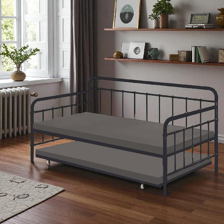 Translation missing: en.Marks Daybed Twin Size Metal and Mdf Trundle Bunk Bed 