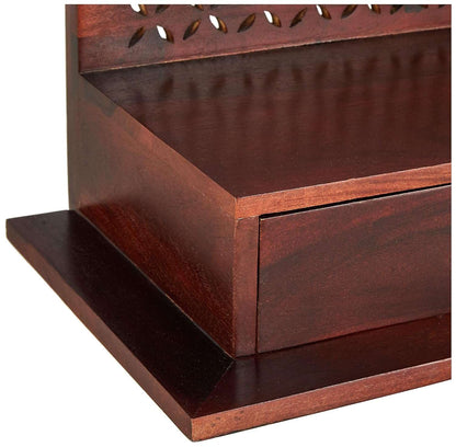 Aprodz Solid Wood Mandir/Prayer Shelf-Mahogany…