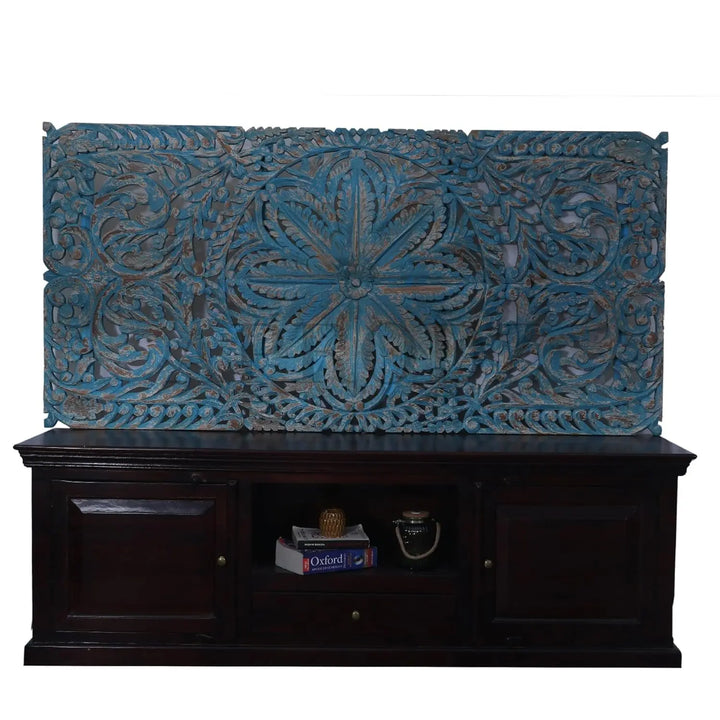 Translation missing: en.Mango Wood Tampa TV Stand Cabinet for Living Room | Entertainment Unit | Honey Finish 