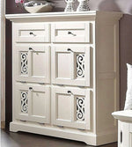 APRODZ Mango Wood Preto Shoe Cabinet for Home | Shoe Rack Organiser | White Finish