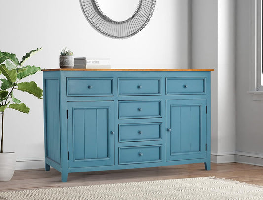 Mango Wood Cubatao Sideboard Storage Cabinet for Living Room 