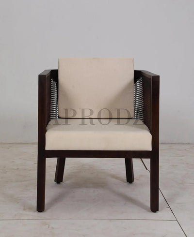 Theodore Armchair in Cane Work (Acacia Wood, Walnut)