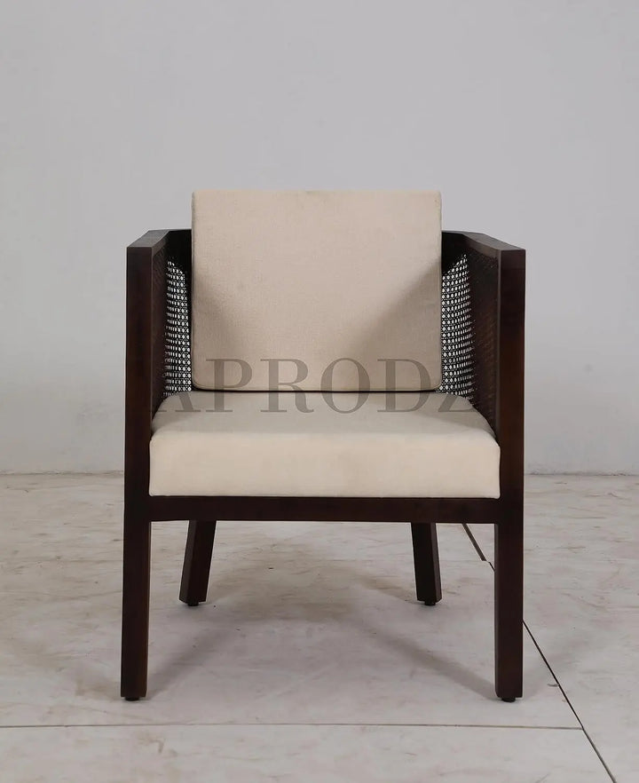 Translation missing: en.APRODZ Theodore Armchair in Cane Work (Acacia Wood, Walnut)