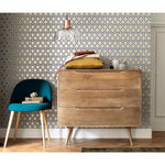 Mango Wood Warsaw Chest of 5 Drawers Storage Dresser for Living Room Furniture (White Finish) 