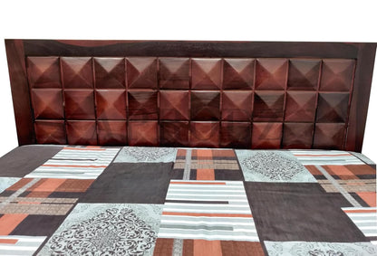 Solid Sheesham Wooden Double Bed with Storage Box for Living Room, Bed Room