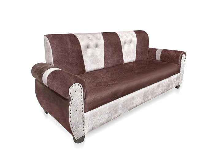Translation missing: en.Stylish 2- Seater Sofa Set for Modern Living Space Furniture in Brown and Beige Color 