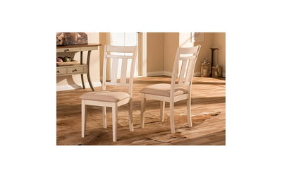 Solid Wood Torrance Dining Chair Set for Home | Set of 2 Chair | Cream Finish