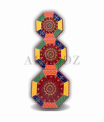 Handpainted Bajot: Antique Design, Multipurpose Stool, Decorative Pooja Mandir Stand 