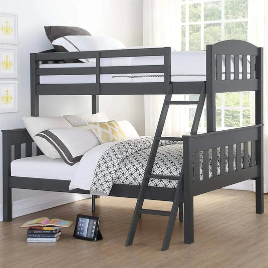 Translation missing: en.Mango Wood Coedlac Kids Bunk Beds with Ladder for Bedroom | Brown | Grey | White 