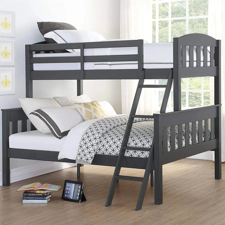 Translation missing: en.Mango Wood Coedlac Kids Bunk Beds with Ladder for Bedroom | Brown | Grey | White 