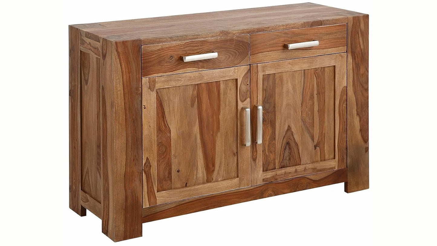 APRODZ Sheesham Wood Olinda Sideboard Storage Cabinet for Living Room