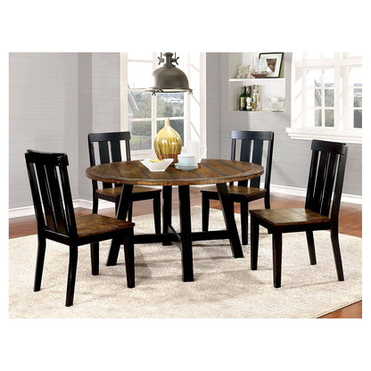 APRODZ Mango Wood Plata Dining Chair Set for Home | Set of 2 Chair | Dark Brown Finish