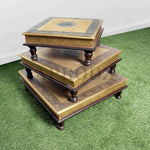 Handpainted Bajot: Antique Design, Multipurpose Stool, Decorative Pooja Mandir Stand (Copy) 