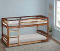 APRODZ Single Size Ipsotu Sheesham Wood Bunk Bed for Bedroom (Rosewood - Brown)