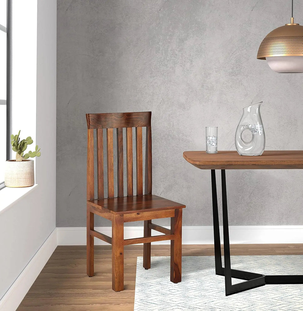 Solid Wood Salvador Dining Chairs for Living Room | Set of 2 Wooden Chair