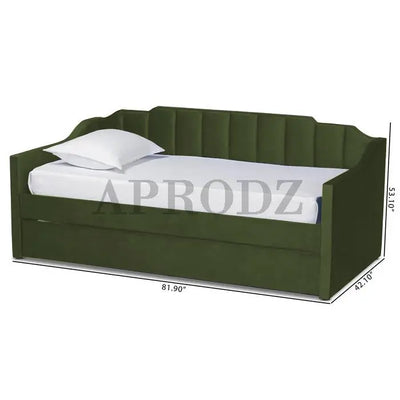 Krease Upholstered Daybed with Trundle Bed