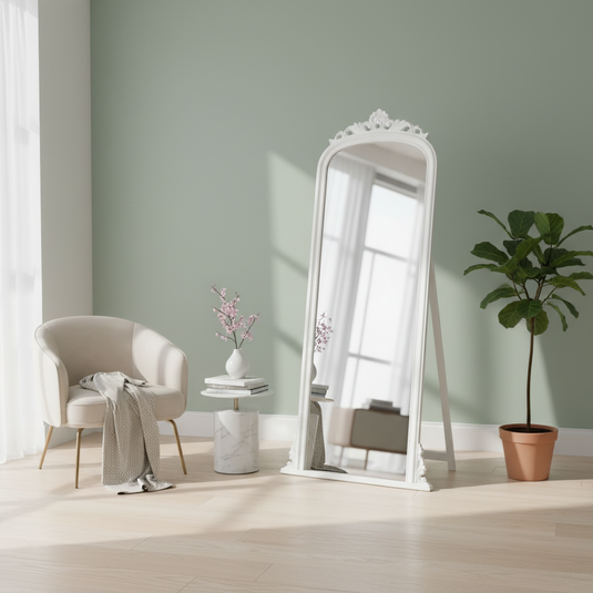 Translation missing: en.Tall Gold Ornate Full Length Mirror 80×180 cm | Vintage Decorative Wall &amp; Leaner Mirror | Luxury Classic Full Body Dressing Mirror for Bedroom, Living Room &amp; Hallway 