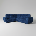 L-Shaped Sectional 6-Seater Sofa with Tufted Cushion Padded Armrest Perfect Fabric Corner Sofa 