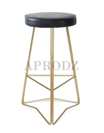 Bar Stool Set of 2 for Home bar, Counter Stool Chair Modern, Shop Industrial Stool with footrest, Black 