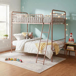 Marks Twin Bunk Bed (Metal - Gold Powder Coated) 