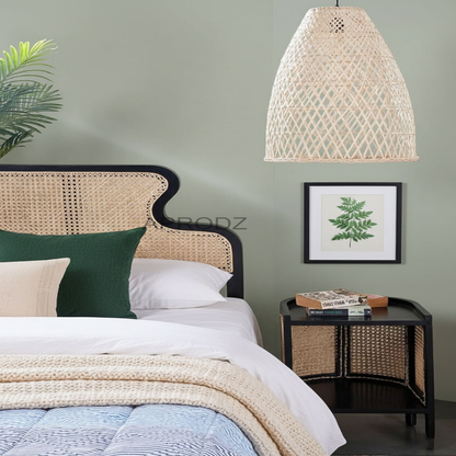 Rattan Cane Headboard Bed – King & Queen Size, cane bed