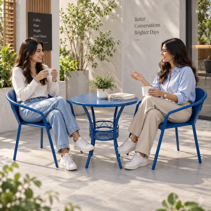Translation missing: en.3-Piece Round Bistro Set (Table + 2 Chairs) 
