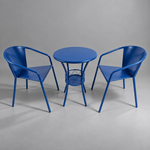 3-Piece Round Bistro Set (Table + 2 Chairs) 