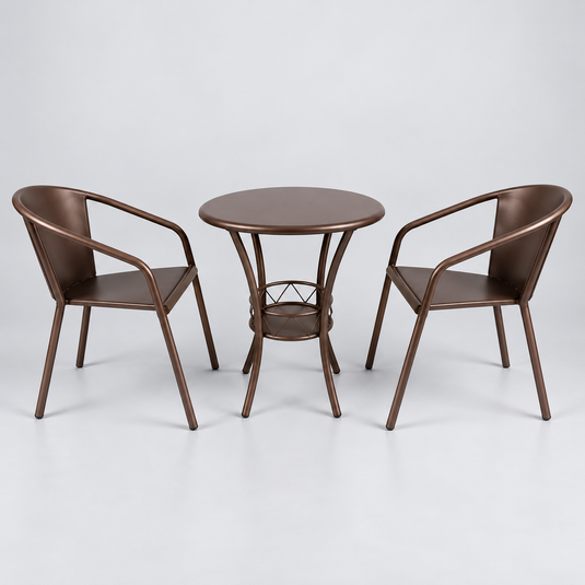 Translation missing: en.3-Piece Round Bistro Set (Table + 2 Chairs) 