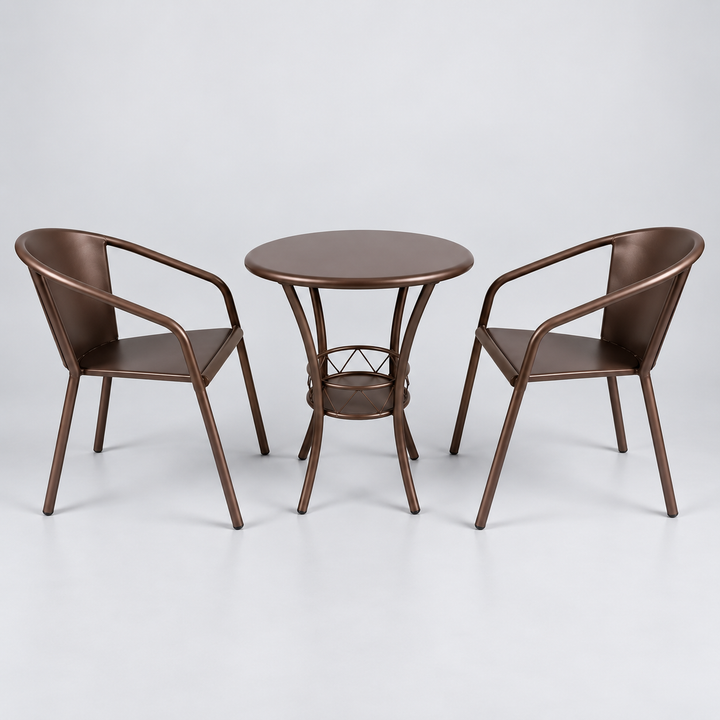 Translation missing: en.3-Piece Round Bistro Set (Table + 2 Chairs) 