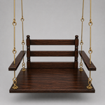 2 Seater Swing Wooden Jhula | Metal chain with powder coated | Indoor & Outdoor 