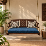 Jhula for Adults for Home Reversible Wooden Swing Jhula for Indoor Outdoor & Balcony 