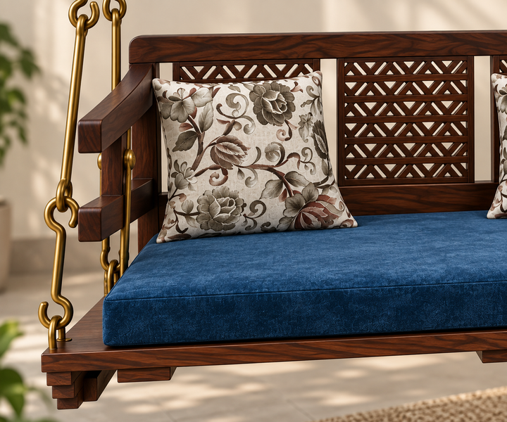 Translation missing: en.Jhula for Adults for Home Reversible Wooden Swing Jhula for Indoor Outdoor &amp; Balcony 