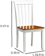 Solid Wood Tiffany 6 Seater Dining Table Set for for Home Dining Room Furniture (Brown & White Finish) 