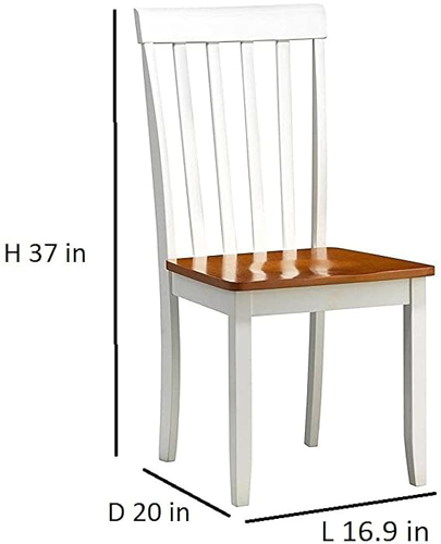 Solid Wood Tiffany 6 Seater Dining Table Set for for Home Dining Room Furniture (Brown & White Finish) 