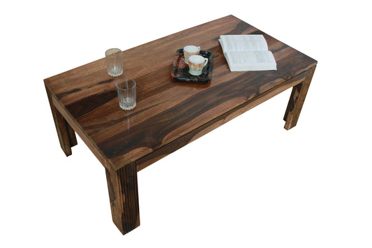 Sheesham Wood Devin Stylish Coffee Table for Living Room | Center Table for Home | Brown Finish