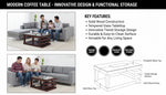 Sophisticated Centre Table without Tempered Glass Top | Modern Living Room Coffee Table | Stylish & Durable Wooden Base | Home Decor Furniture 
