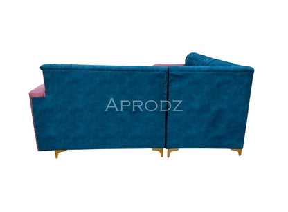 L-Shaped Sofa, Modern Sofa, Velvet Couch, Teal Sofa, Pink Sofa 