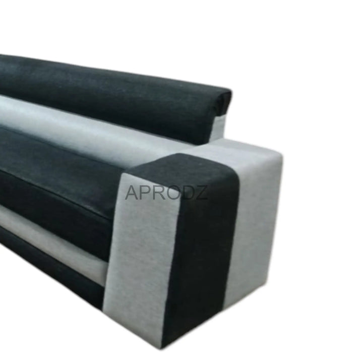 Translation missing: en.L-Shaped Sectional 6-Seater Sofa with Padded Armrest, Perfect Fabric Corner Sofa for Guests Living Room, Drawing Room, Office &amp; Lounge (Grey/Dual Tone) 