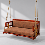 Wooden Platform Reversible Swing (Jhula) with Cushions and Chains 
