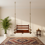 2 Seater Swing Wooden Jhula for Indoor Outdoor & Balcony 