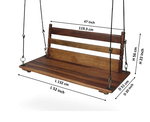 Jhula for Adults for Home 3 Seater Swing Wooden Jhula for Indoor & Outdoor 