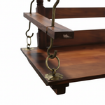 2 Seater Swing Wooden Jhula | Metal chain with powder coated | Indoor & Outdoor 