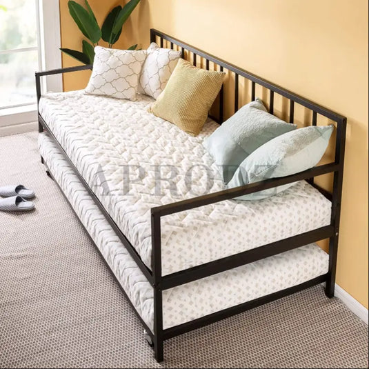 Translation missing: en.Suniz Twin Size Metal Daybed with Trundle Bed 