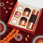 Premium Copper Bottle & Glass Diwali Gift Hamper 