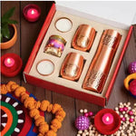 Premium Copper Bottle & Glass Diwali Gift Hamper 