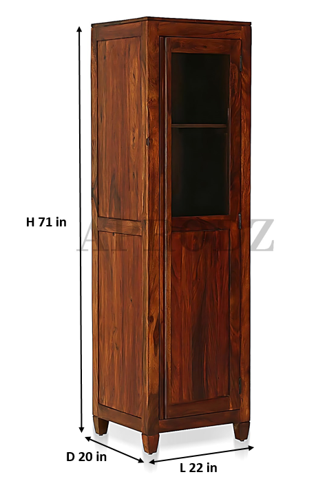 Bookshelf | Sheesham Wood Wooden Storage Organizer | Shelves Bookcase Rustic Durable, Stylish & Compact Design for Home, Office, Living Room | Furniture Organizer Elegant Finish (Honey 2)