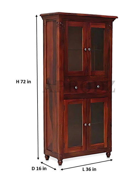 Bookshelf | Sheesham Wood Durable & Stylish Wooden Storage Organizer | Shelves Bookcase Rustic Elegant for Home Office Living Room | Compact Design Furniture Organizer (Honey 2)